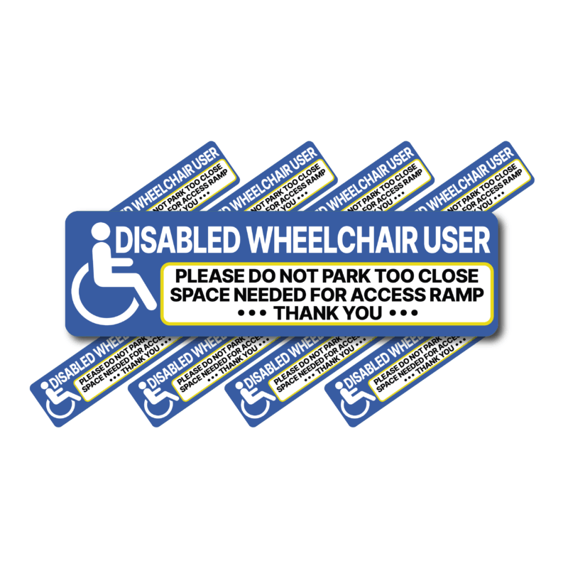Wheelchair Access Ramp Disabled Mobility Sticker